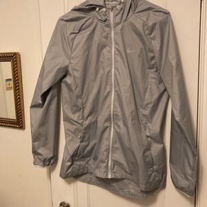 Nike Grey Athletic Windbreaker - Size Medium